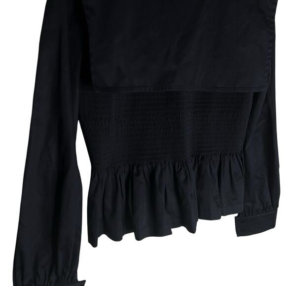 Molly Goddard Lucy Peplum Cotton Poplin Top Whimsygoth Size US 10 (UK 14) - Picture 10 of 15